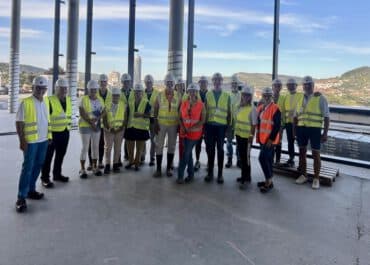 Besichtigung der Neubaustelle der ZEISS AG in Jena.